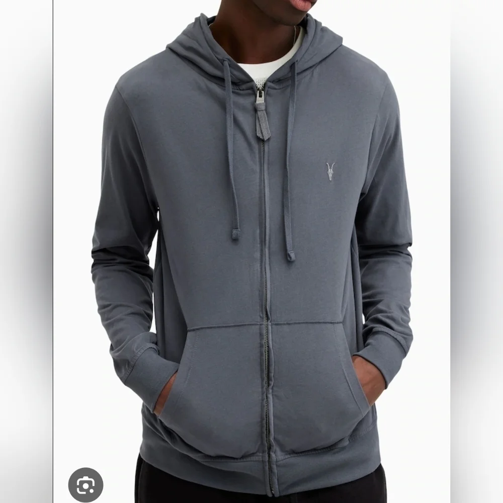 Men's Gray Brace Hoodie Sweater Size Small